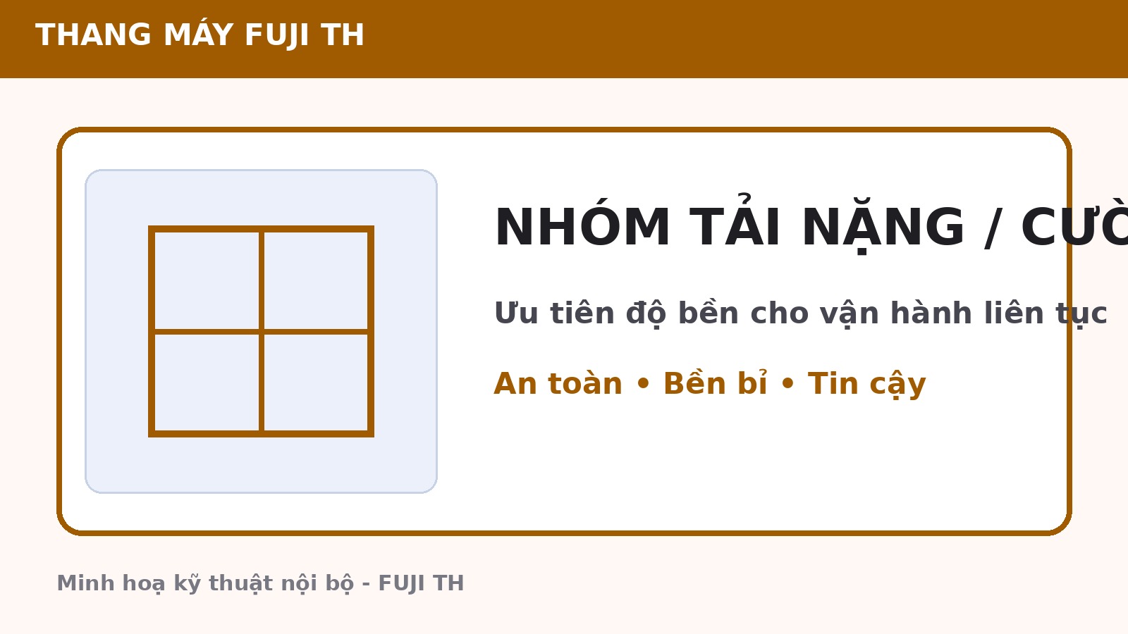 Động cơ FUJI TH công nghệ Nhật Bản — êm ái, bền bỉ, tiết kiệm điện